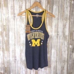 NWT NCAA Michigan Wolverines Blue Tank